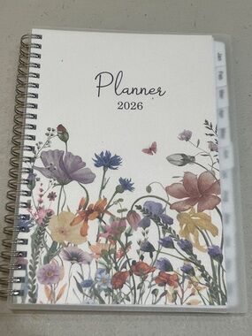 2026 Floral Spiral Planner new